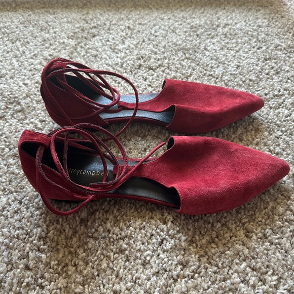 Jeffrey Campbell, red strappy flat - Picture 4 of 7